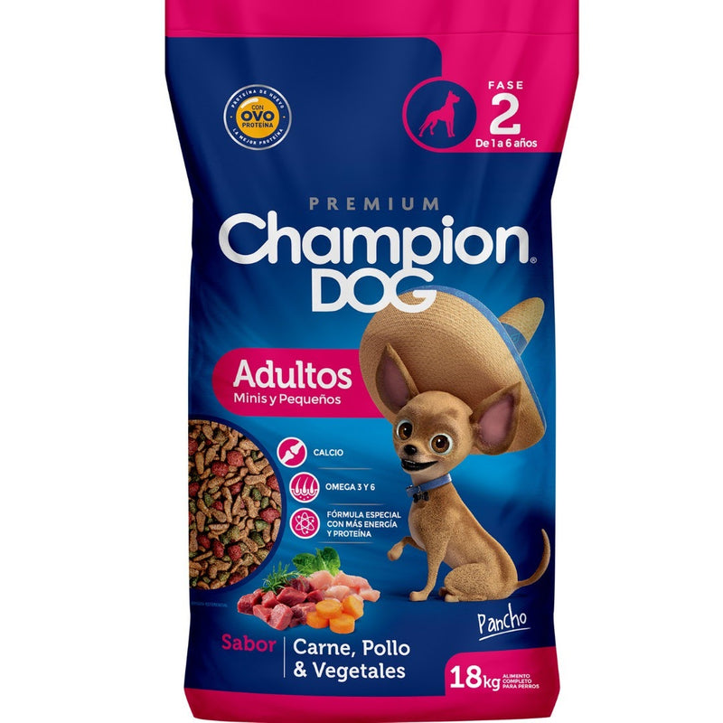Champion Dog Adulto Raza Pequeña 18 KG