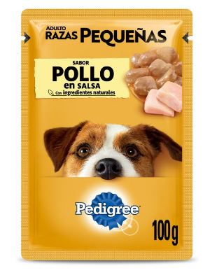 Pedigree Pouch Adulto Raza Pequeña Pollo 100 GR