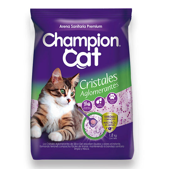 Arena Champion Cat Cristales Aglomerantes 1,8 KG
