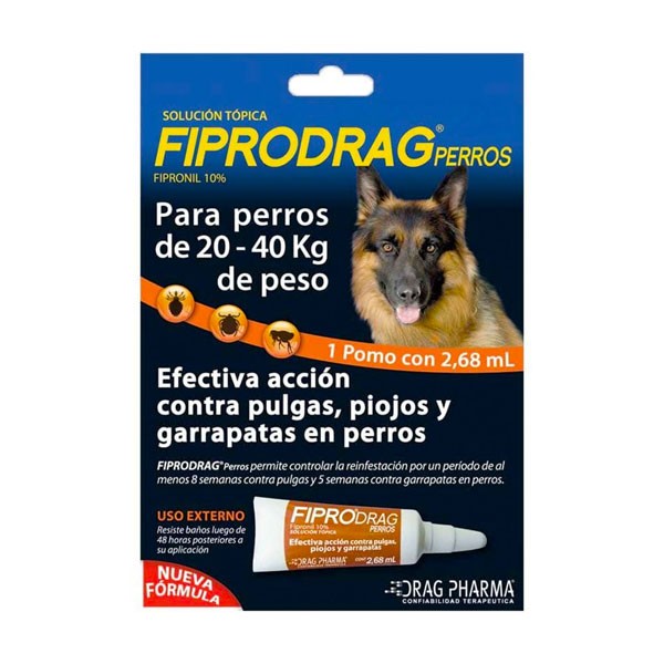 Fiprodrag Perro Pipeta 20-40 KG