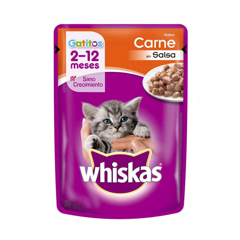 Whiskas Pouch Gatito Carne 85 GRS