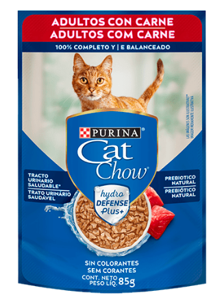 Cat Chow Pouch Adulto Carne 85 GRS